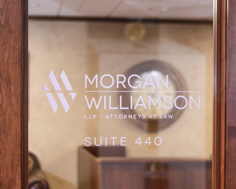 Morgan Williamson LLP | Attorneys At Law signage on Suite 440 door